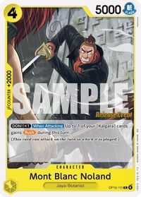 Mont Blanc Noland — Adventure on Kami's Island Release Event Cards