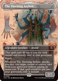 The Dawning Archaic (Borderless) — Secrets of Strixhaven
