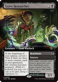 Grave Researcher (Extended Art) — Secrets of Strixhaven