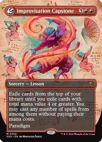 Improvisation Capstone (Borderless) — Secrets of Strixhaven
