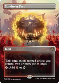 Sundown Pass (Borderless) — Secrets of Strixhaven