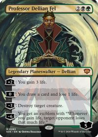 Professor Dellian Fel (Borderless) — Secrets of Strixhaven