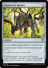 Patchwork Banner — Commander: Secrets of Strixhaven