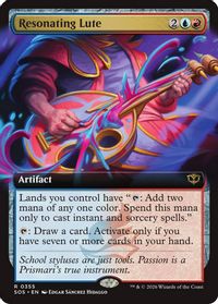 Resonating Lute (Extended Art) — Secrets of Strixhaven