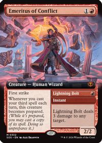 Emeritus of Conflict (Extended Art) — Secrets of Strixhaven