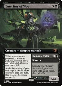 Emeritus of Woe (Extended Art) — Secrets of Strixhaven