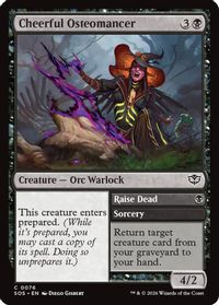 Cheerful Osteomancer — Secrets of Strixhaven