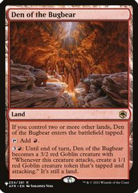 Den of the Bugbear — The List Reprints