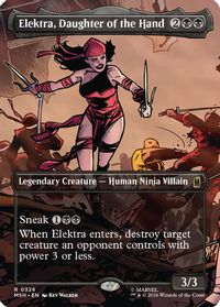 Elektra, Daughter of the Hand (Borderless) — Marvel Super Heroes
