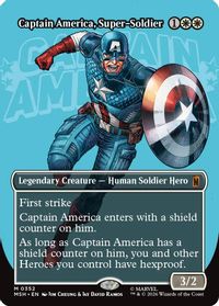 Captain America, Super-Soldier (Borderless) (0352) — Marvel Super Heroes