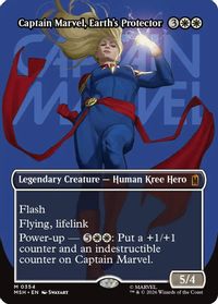 Captain Marvel, Earth's Protector (Borderless) (0354) — Marvel Super Heroes