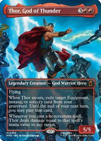 Thor, God of Thunder (Borderless) (0338) — Marvel Super Heroes