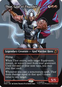Thor, God of Thunder (Borderless) (0369) — Marvel Super Heroes