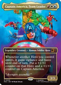 Captain America, Team Leader (Borderless) — Commander: Marvel Super Heroes