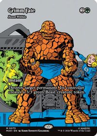 Grimm Fate - Beast Within (Borderless) — Marvel Universe Eternal-Legal