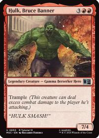 Hulk, Bruce Banner (0850) — Commander: Marvel Super Heroes