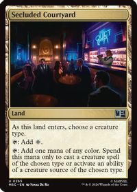 Secluded Courtyard — Commander: Marvel Super Heroes