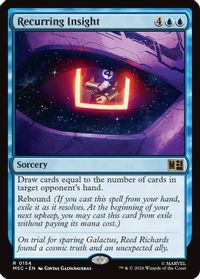 Recurring Insight (Surge Foil) — Commander: Marvel Super Heroes