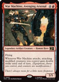 War Machine, Avenging Arsenal (Surge Foil) — Commander: Marvel Super Heroes