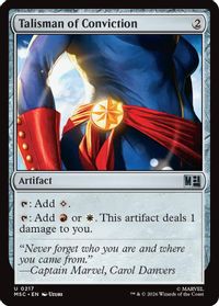 Talisman of Conviction (Surge Foil) — Commander: Marvel Super Heroes
