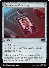 Talisman of Creativity (Surge Foil) — Commander: Marvel Super Heroes
