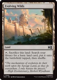 Evolving Wilds (Surge Foil) — Commander: Marvel Super Heroes