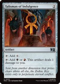 Talisman of Indulgence (Surge Foil) — Commander: Marvel Super Heroes