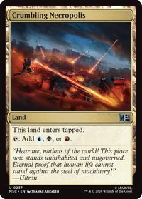Crumbling Necropolis (Surge Foil) — Commander: Marvel Super Heroes