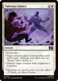 Valorous Stance (Surge Foil) — Commander: Marvel Super Heroes