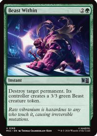 Beast Within (Surge Foil) — Commander: Marvel Super Heroes