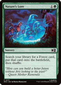Nature's Lore (Surge Foil) — Commander: Marvel Super Heroes