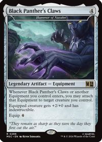 Black Panther's Claws - Hammer of Nazahn (Surge Foil) — Commander: Marvel Super Heroes