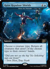 Raise Repulsor Shields - Raise the Palisade (Extended Art) — Commander: Marvel Super Heroes