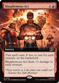 Blasphemous Act (Extended Art) — Commander: Marvel Super Heroes