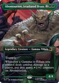 Abomination, Irradiated Brute (Borderless) — Commander: Marvel Super Heroes