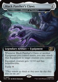 Black Panther's Claws - Hammer of Nazahn (Extended Art) — Commander: Marvel Super Heroes