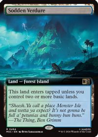 Sodden Verdure (Extended Art) — Commander: Marvel Super Heroes