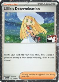Lillie's Determination - 119/132 (Cosmos Holo) — Prize Pack Series Cards