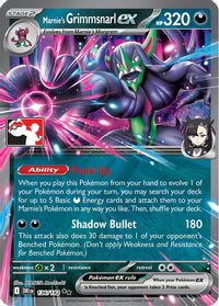 Marnie's Grimmsnarl ex - 136/182 — Prize Pack Series Cards