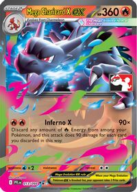 Mega Charizard X ex - 013/094 — Prize Pack Series Cards