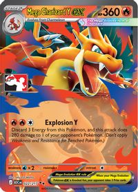 Mega Charizard Y ex - 022/217 — Prize Pack Series Cards