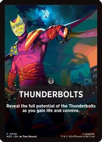 Thunderbolts Theme Card — Commander: Marvel Super Heroes