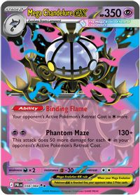 Mega Chandelure ex - 038/084 — ME05: Pitch Black