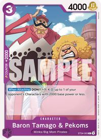 Baron Tamago & Pekoms — Starter Deck 34: PURPLE Charlotte Katakuri
