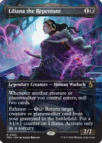 Liliana the Repentant (Borderless) — Reality Fracture