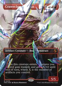 Craterclaw Colossus (Borderless) (Facet Foil) — Reality Fracture