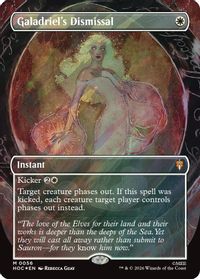Galadriel's Dismissal (Borderless) (Surge Foil) — The Hobbit: Eternal-Legal