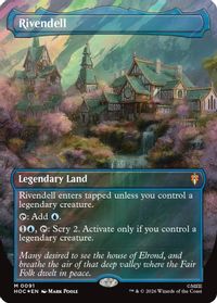 Rivendell (Borderless) (Surge Foil) — The Hobbit: Eternal-Legal