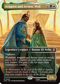Aragorn and Arwen, Wed (Borderless) — The Hobbit: Eternal-Legal