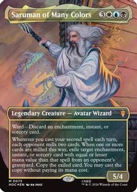 Saruman of Many Colors (Borderless) (Surge Foil) — The Hobbit: Eternal-Legal
